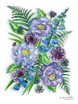 Blue Summer Flowers